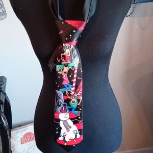 Noel Holiday Collection Whimsical Christmas Tie
